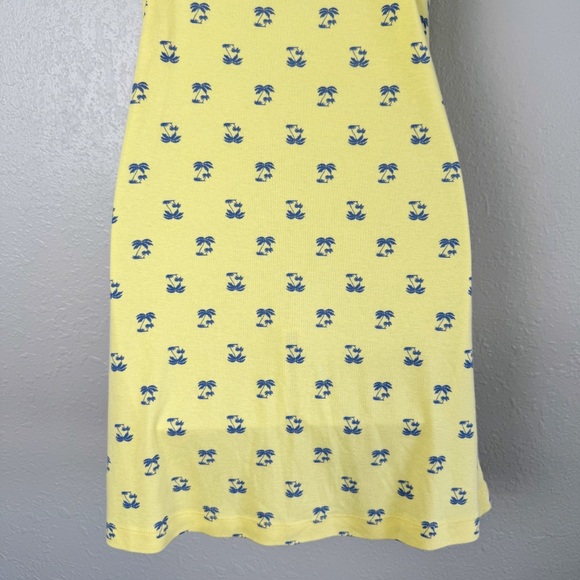 Tommy Hilfiger sleepwear yellow palm tree jersey sleeveless nightgown dress S - Picture 8 of 10